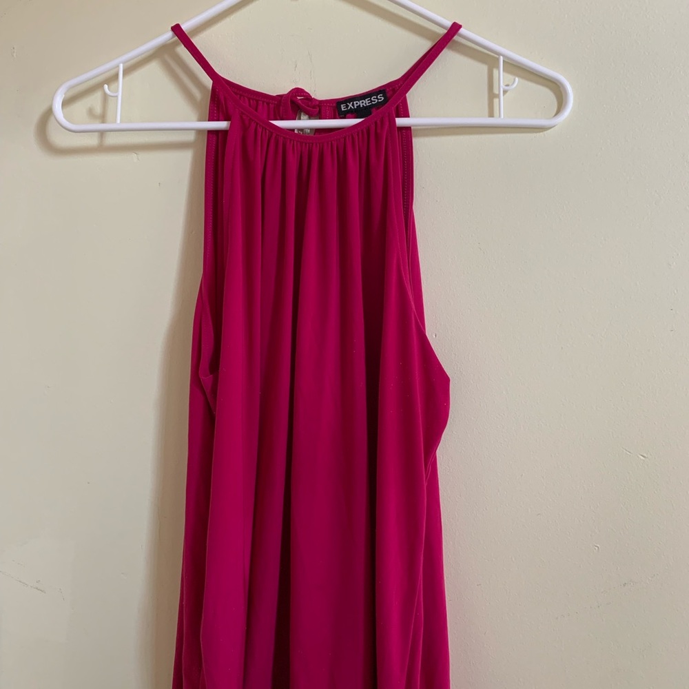 Express Women's Pink Halter Top